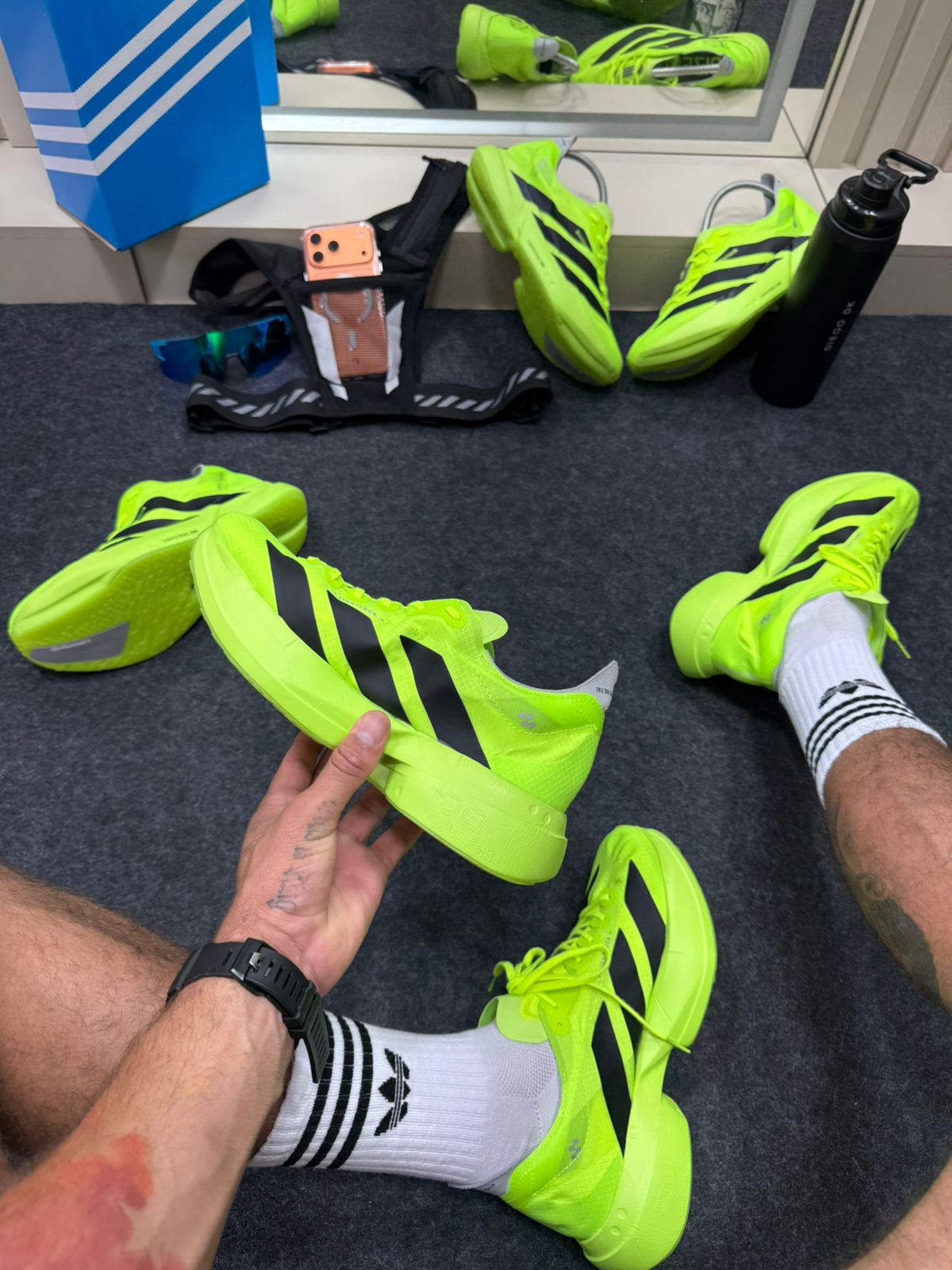 Adidas Adizero Verde Neon e Preto