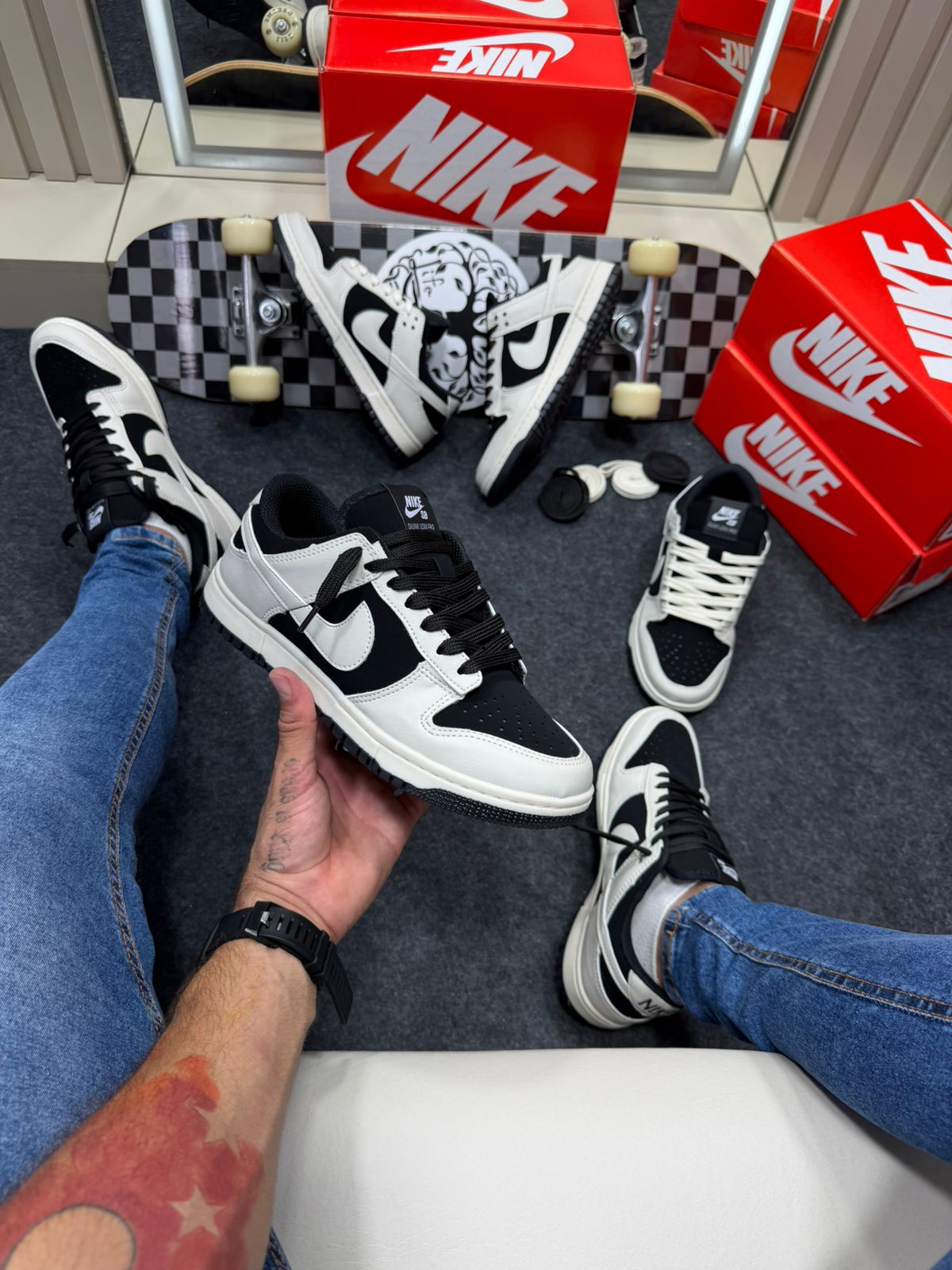 Nike Sb Dunk Low Premium Off White Preto