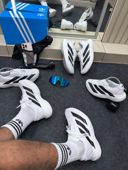 Adidas Adizero Branco e Preto Masculino
