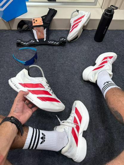 Adidas Adizero Branco e Vermelho