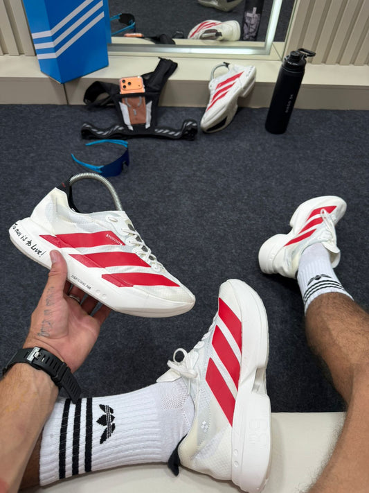 Adidas Adizero Branco e Vermelho