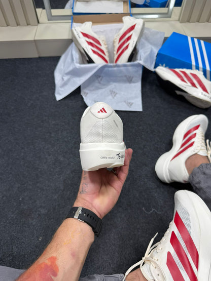 Adidas Adizero Evo SL Off White e Vermelho
