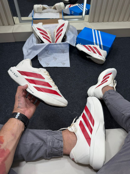 Adidas Adizero Evo SL Off White e Vermelho