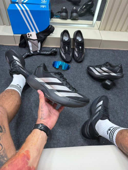 Adidas Adizero Prata e Preto Masculino