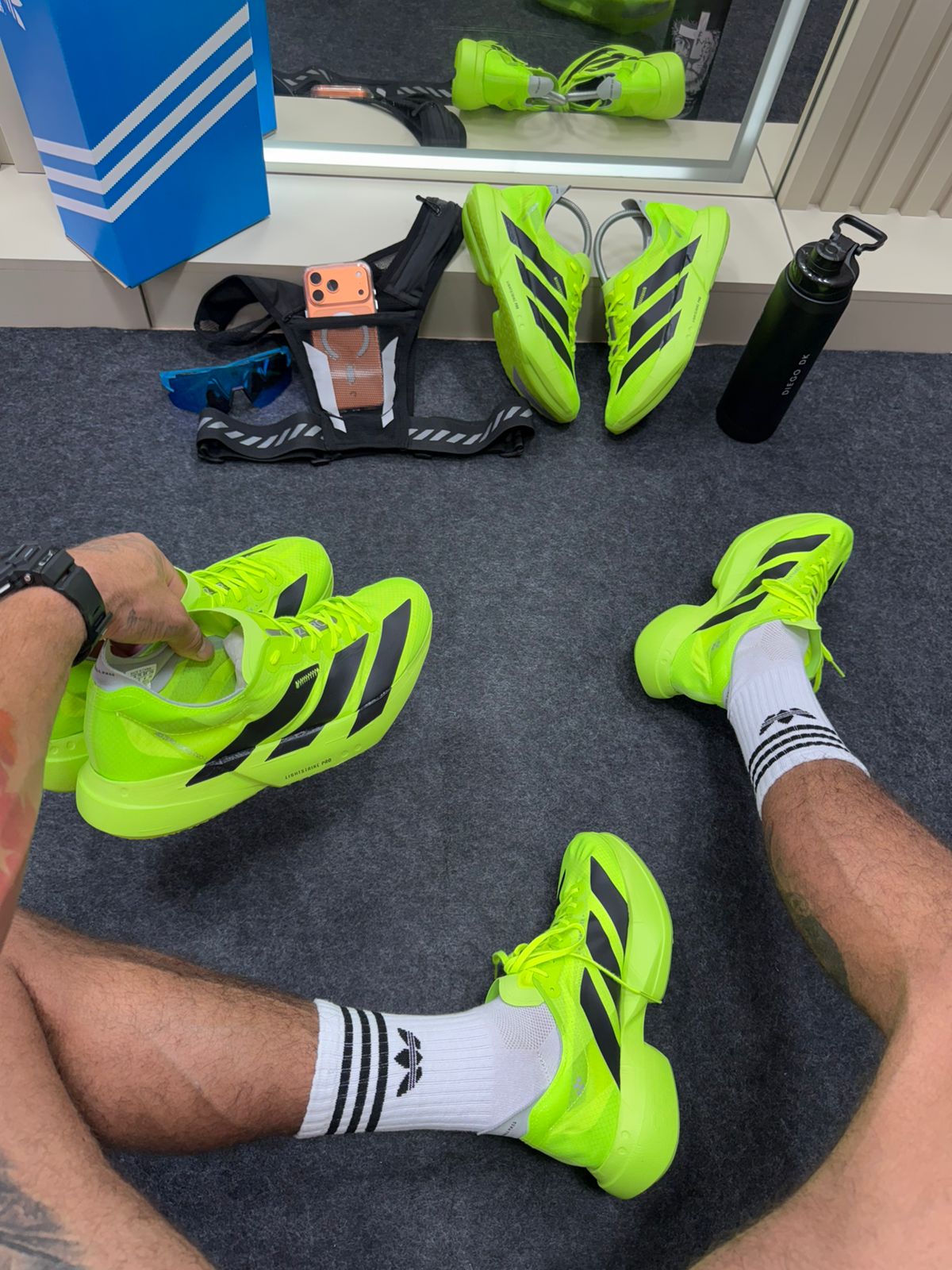 Adidas Adizero Verde Neon e Preto