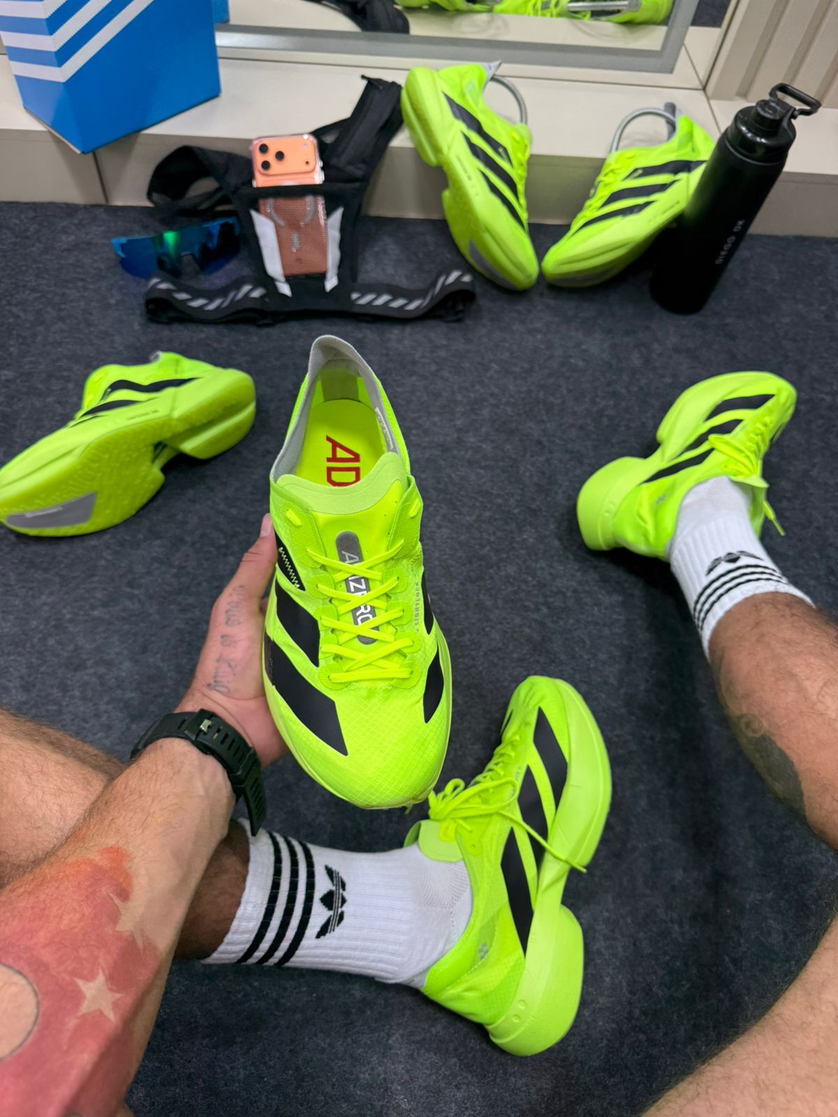 Adidas Adizero Verde Neon e Preto