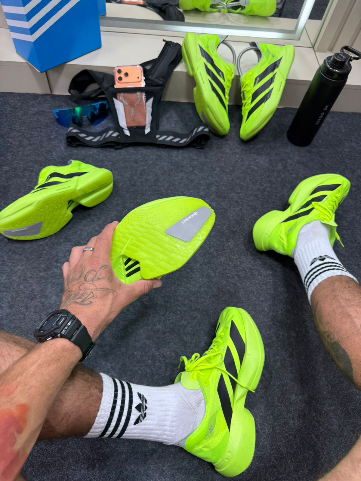 Adidas Adizero Verde Neon e Preto