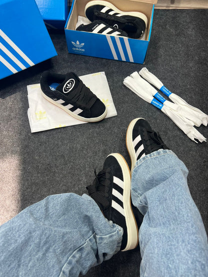 Adidas Campus Premium Branco e Preto Atacado