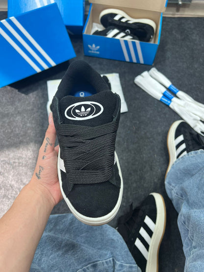 Adidas Campus Premium Branco e Preto Atacado