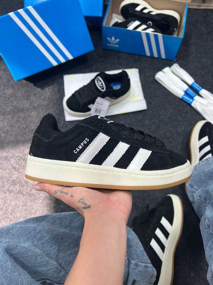 Adidas Campus Premium Branco e Preto Atacado