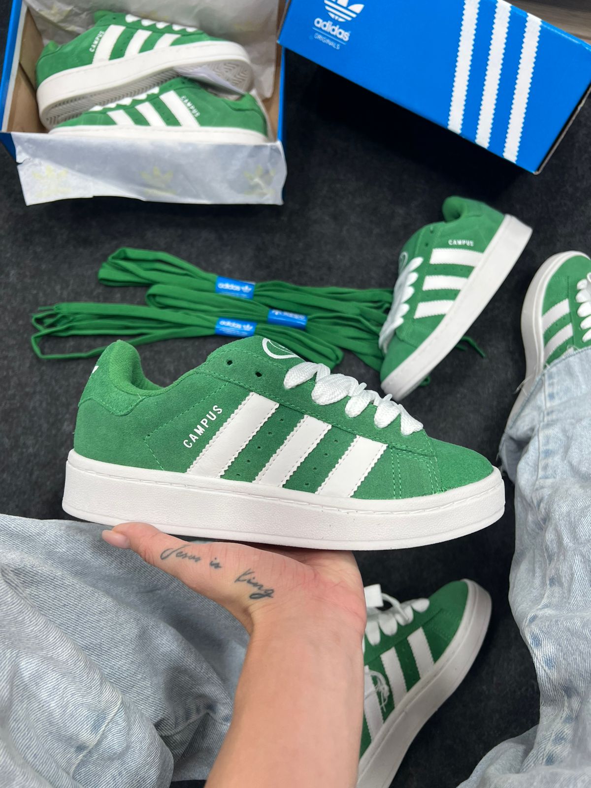 Adidas Campus Premium Verde Atacado