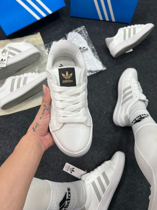 Adidas Ladies Premium Branco Cinza Atacado