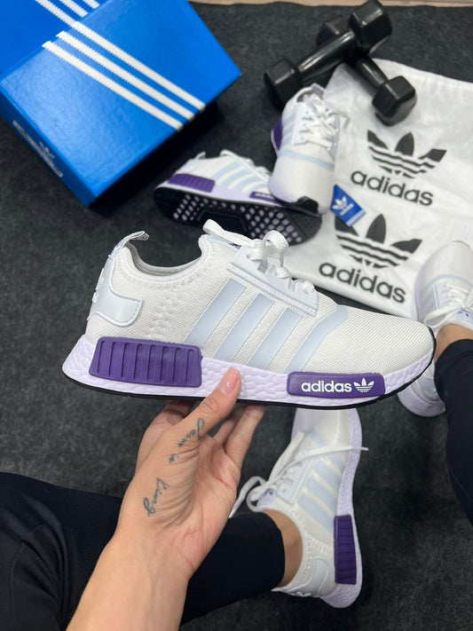 Adidas NMD Branco e Roxo Atacado