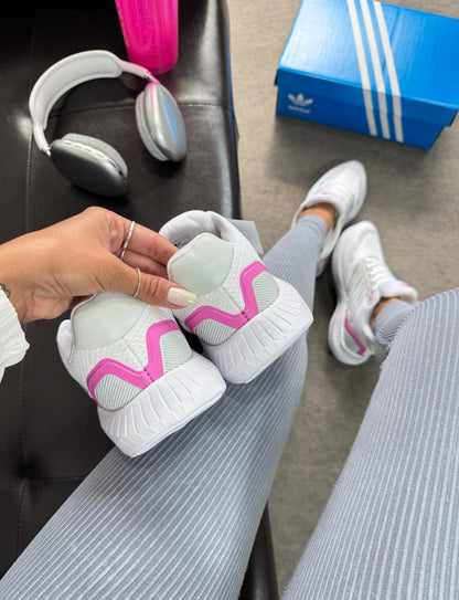 Adidas Run Falcon Branco Rosa Atacado