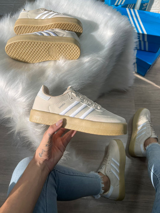 Adidas Samba Bege Branco