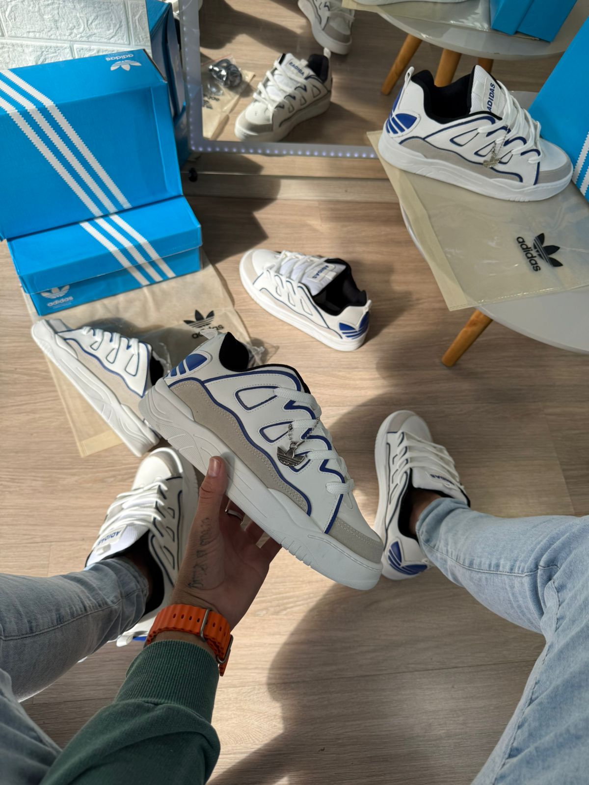 Adidas Skate Osiris Branco e Azul