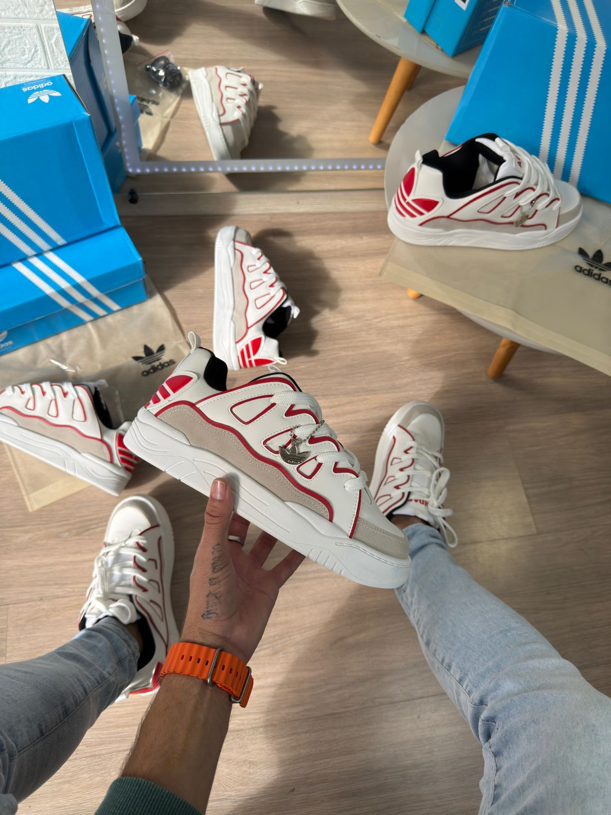 Adidas Skate Osiris Branco e Vermelho