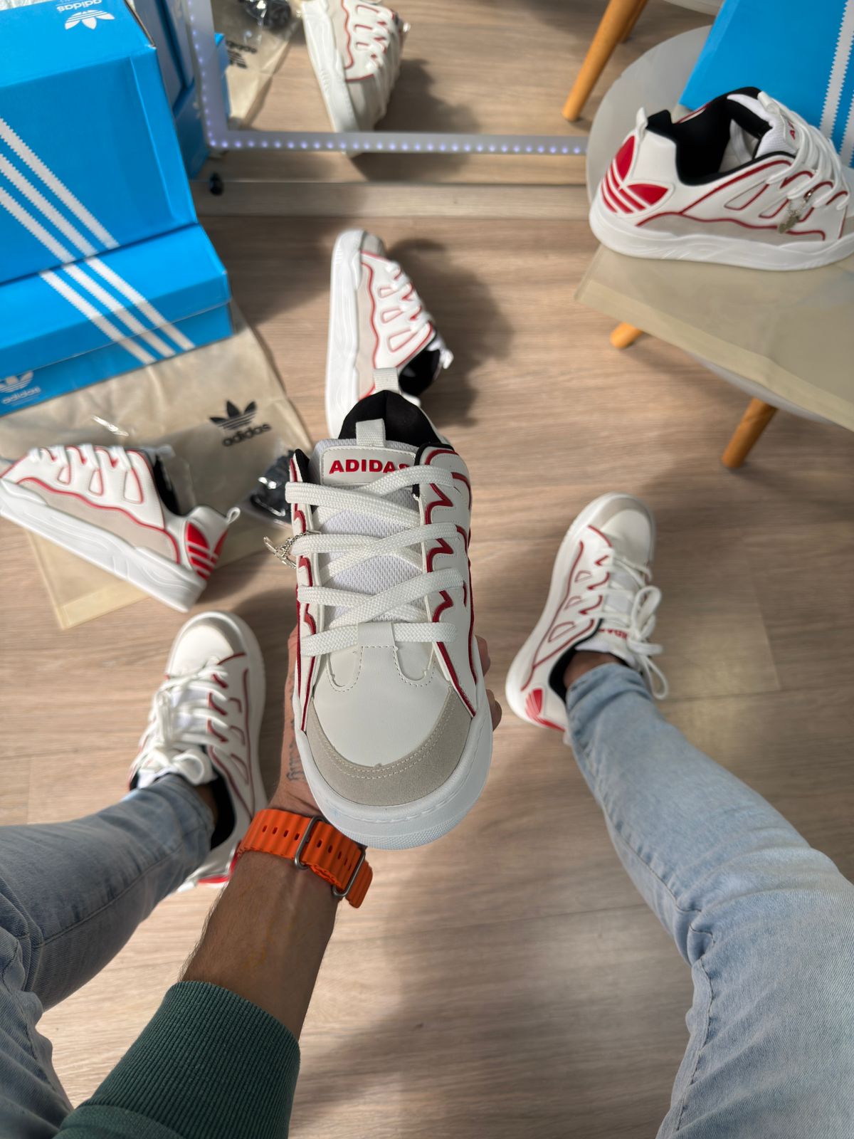 Adidas Skate Osiris Branco e Vermelho