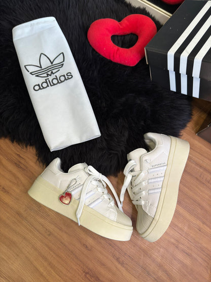 Adidas Super Star Bonega Branco Bordo