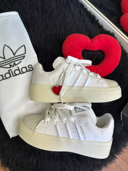 Adidas Super Star Bonega Branco Bordo