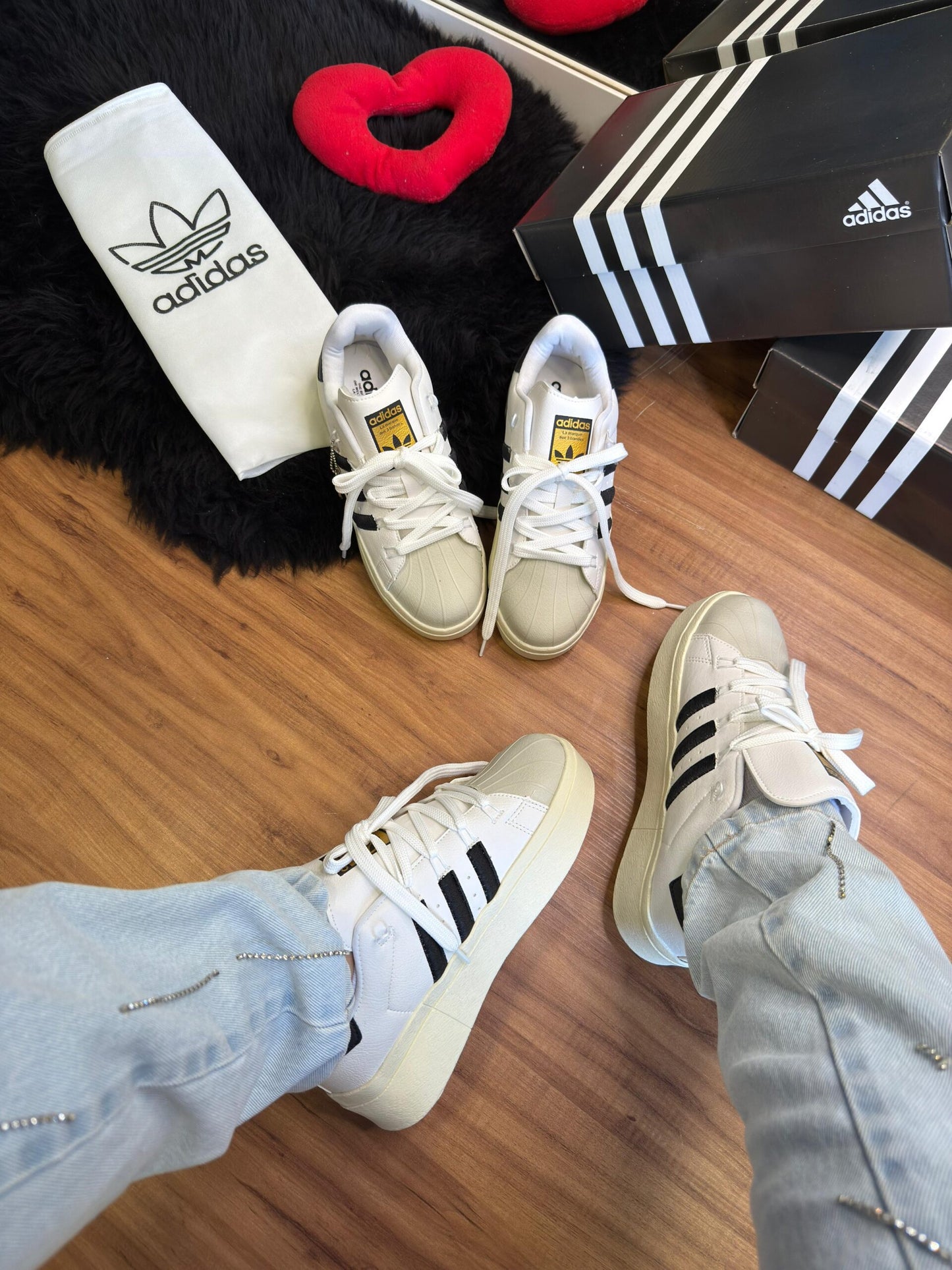 Adidas Superstar Bonega Branco Preto