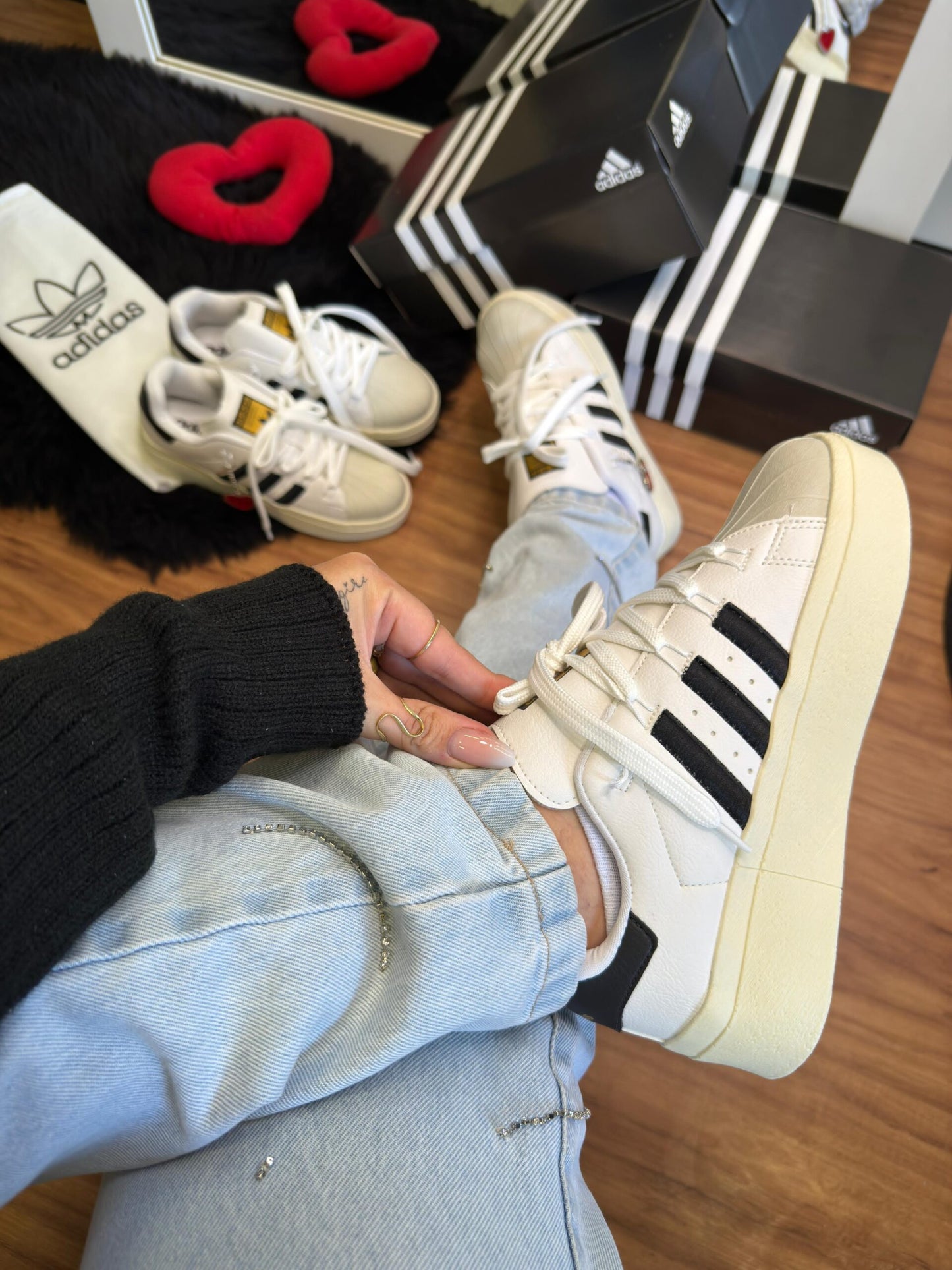 Adidas Superstar Bonega Branco Preto