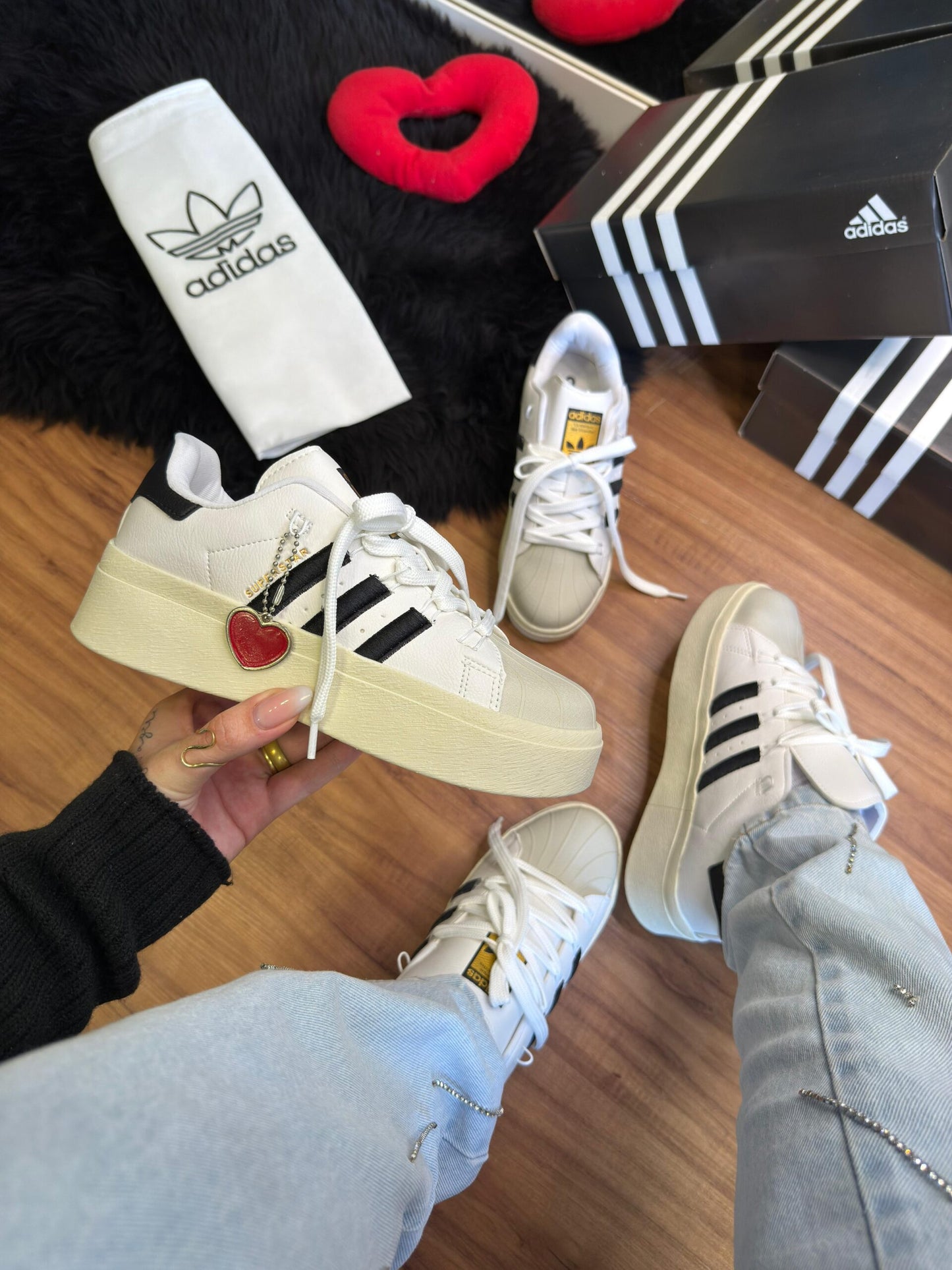 Adidas Superstar Bonega Branco Preto