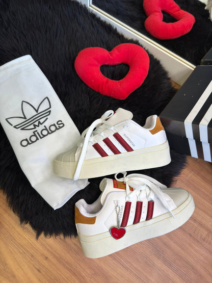 Adidas Super Star Bonega Branco Vermelho