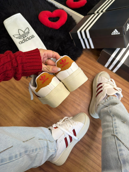 Adidas Super Star Bonega Branco Vermelho