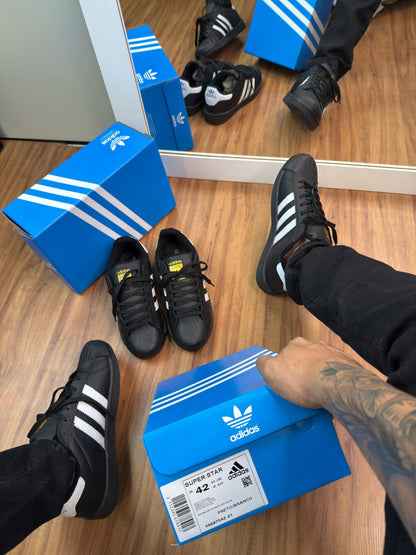 Adidas Super Star Preto e Branco