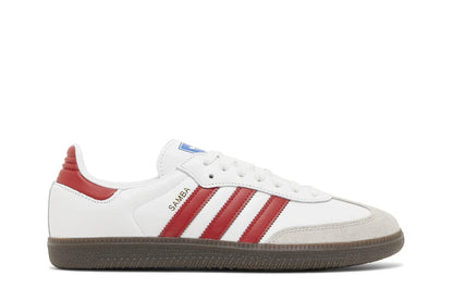 Adidas Samba OG White Scarlet Branco