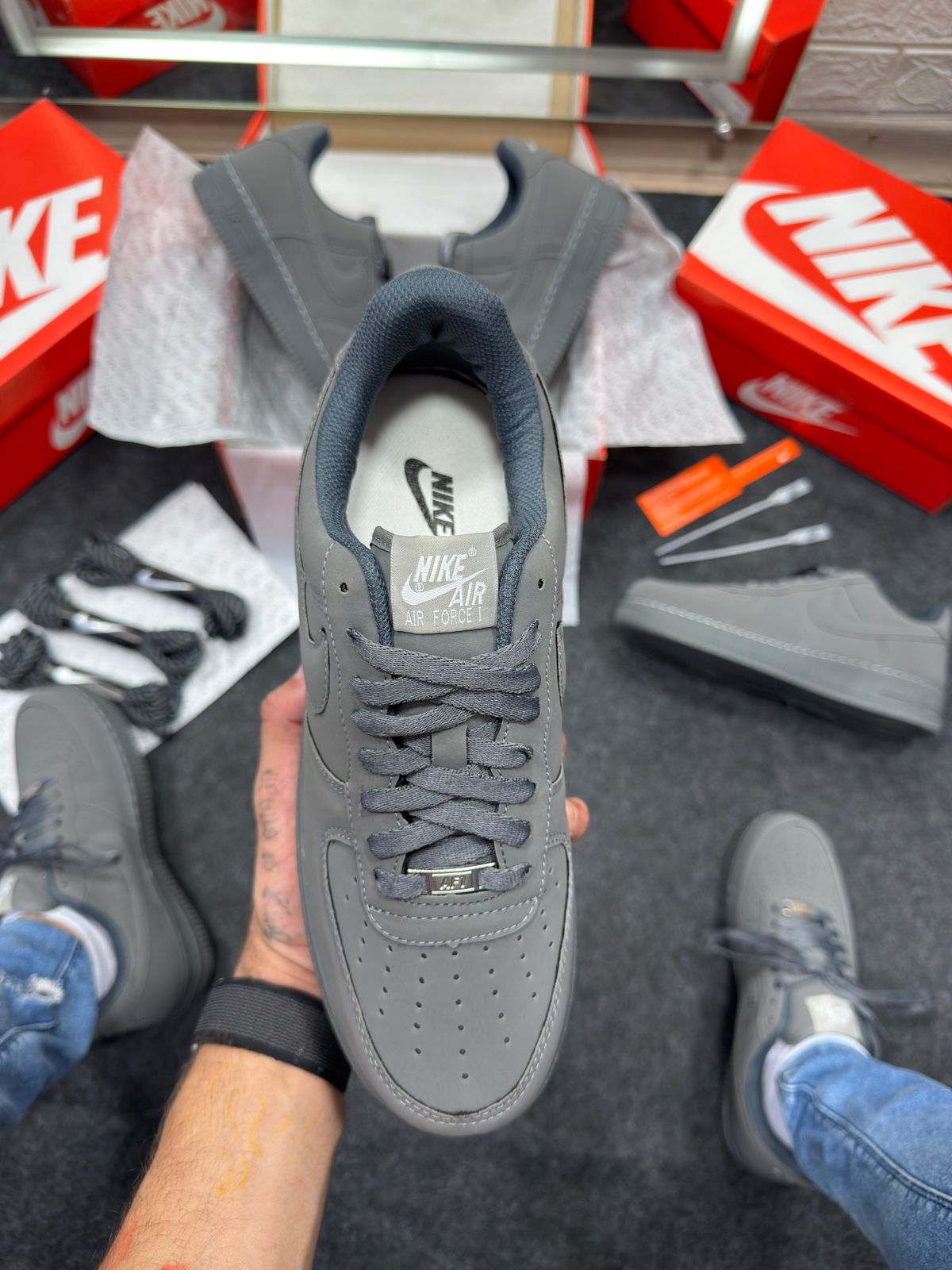 Air Force Prime Cor Grafite Atacado