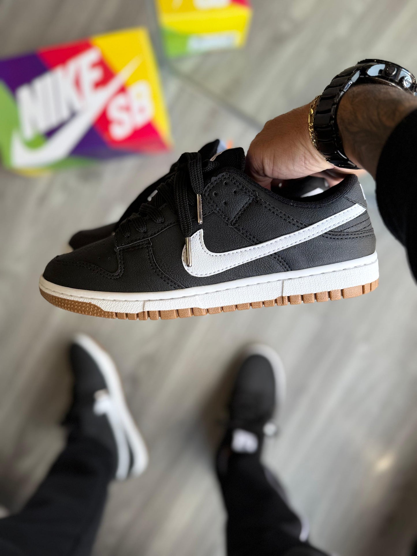 Dunk Low Pro Preto e Branco Atacado