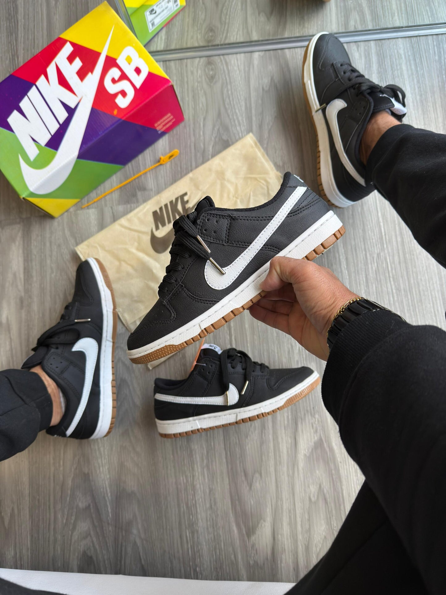 Dunk Low Pro Preto e Branco Atacado