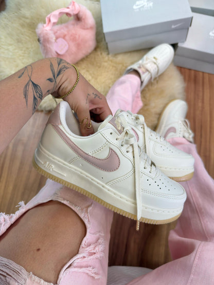 Nike Air Force Linha Prime Off White Rose Cintilante