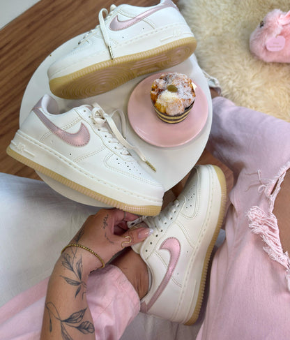 Nike Air Force Linha Prime Off White Rose Cintilante
