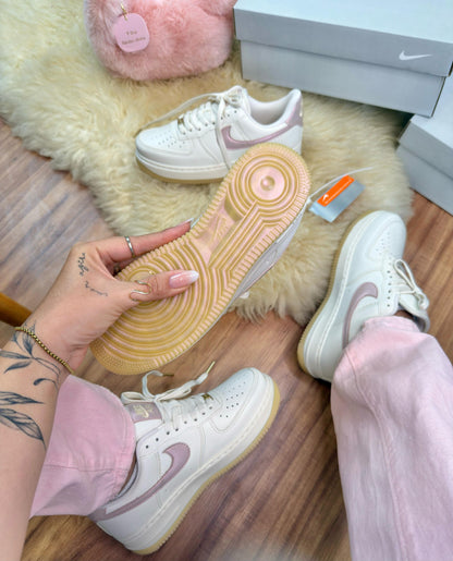 Nike Air Force Linha Prime Off White Rose Cintilante
