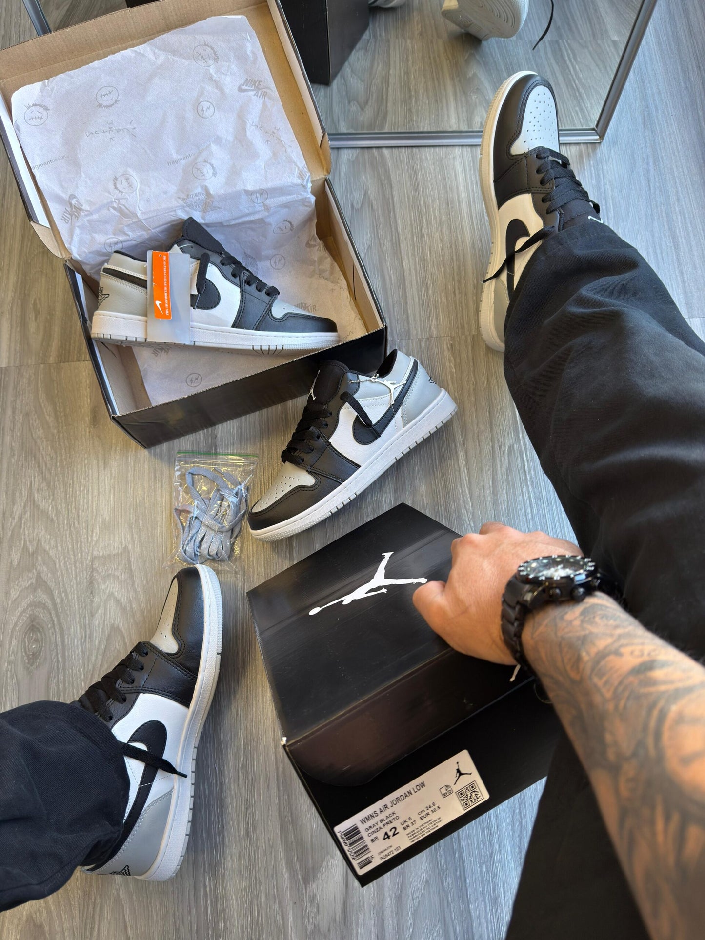 Nike Air Jordan Cinza e Preto