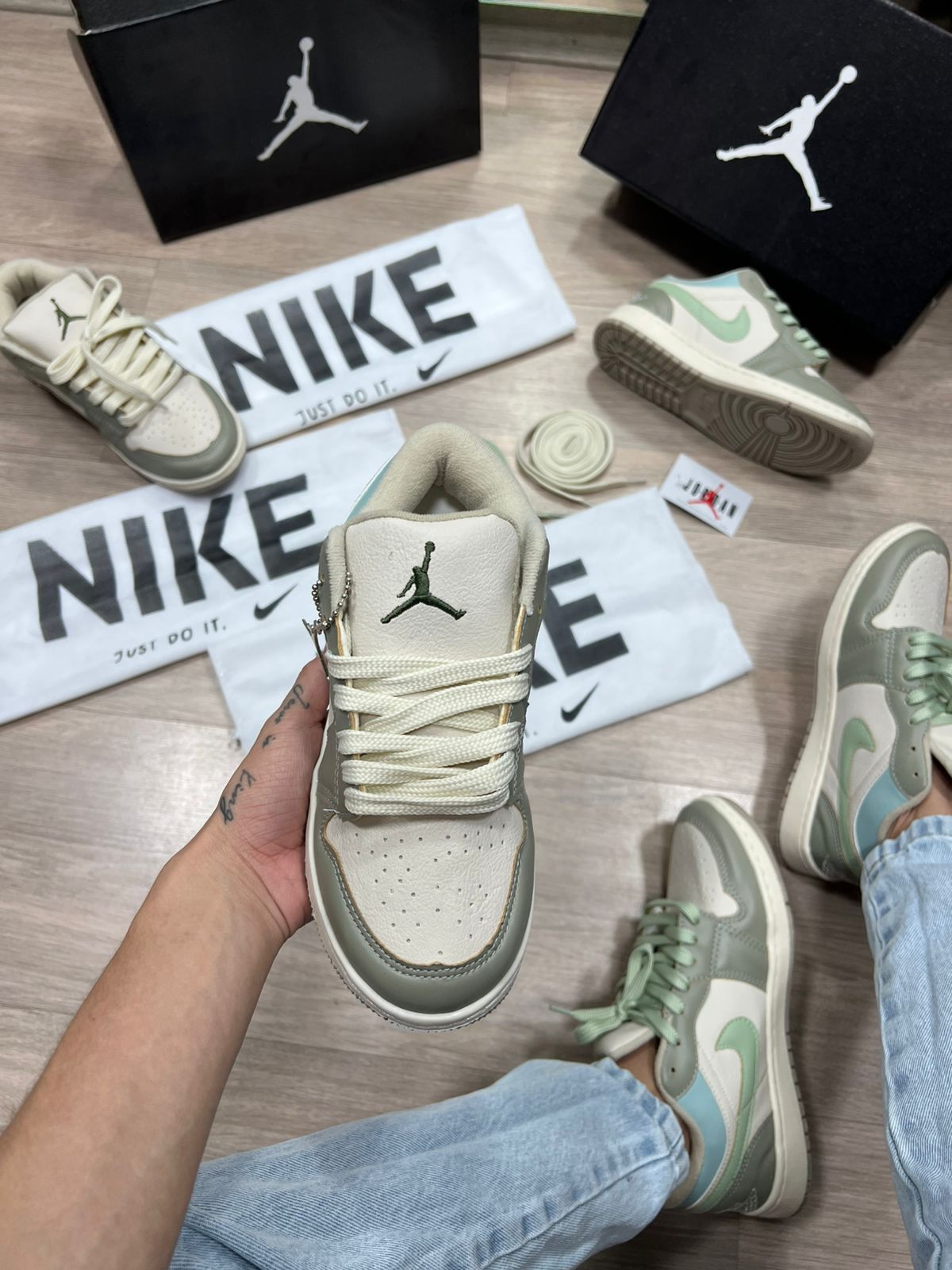 Nike Air Jordan Premium Verde Atacado