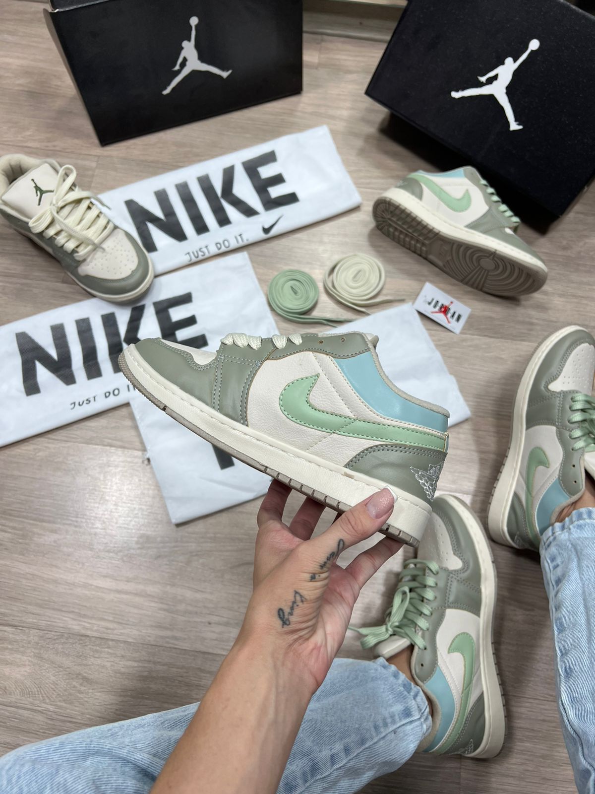 Nike Air Jordan Premium Verde Atacado