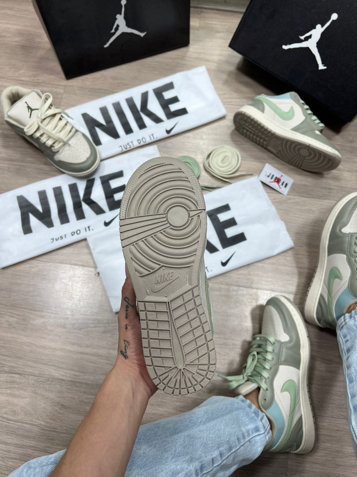 Nike Air Jordan Premium Verde Atacado