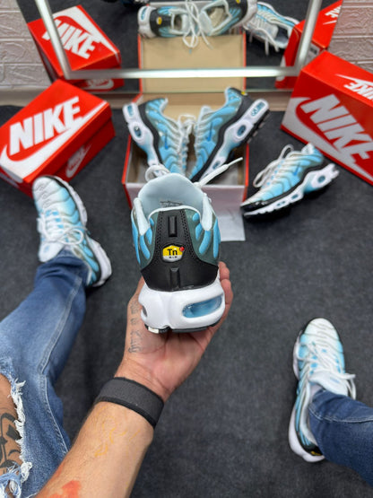 Nike Air Max Tn Plus Premium Branco Com Azul Atacado