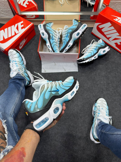 Nike Air Max Tn Plus Premium Branco Com Azul Atacado