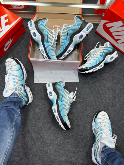 Nike Air Max Tn Plus Premium Branco Com Azul Atacado