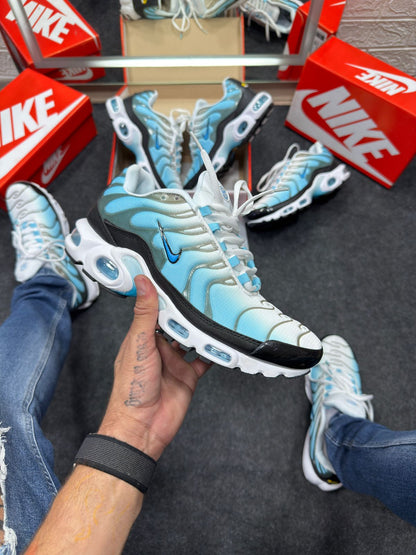 Nike Air Max Tn Plus Premium Branco Com Azul Atacado