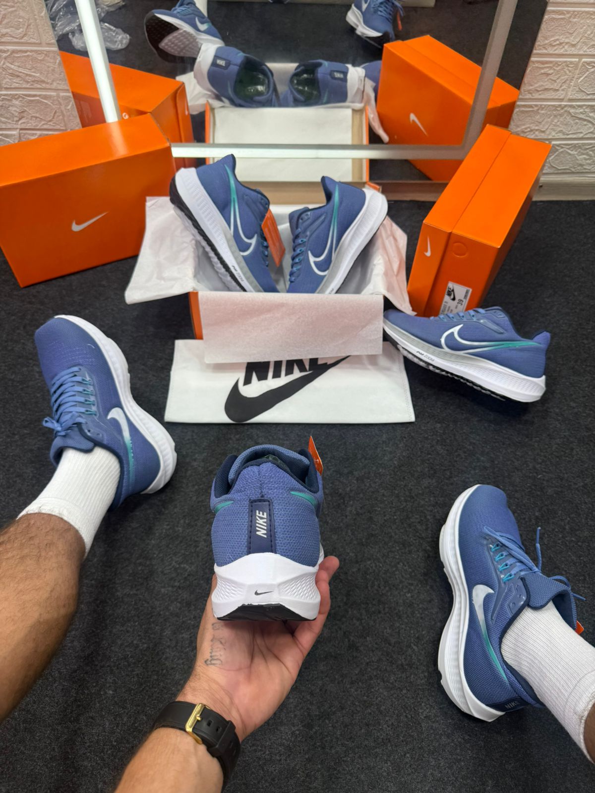 Nike Air Zoom Pegasus 39 Azul Turquesa Atacado