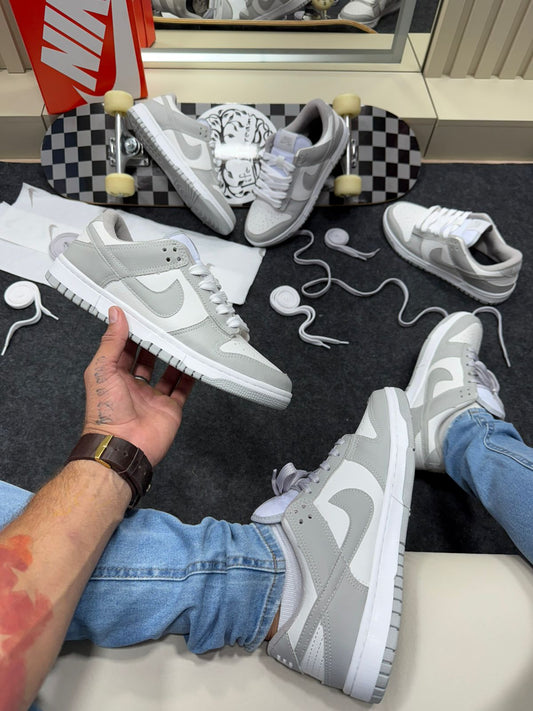 Nike SB Dunk Low Branco Cinza Masculino