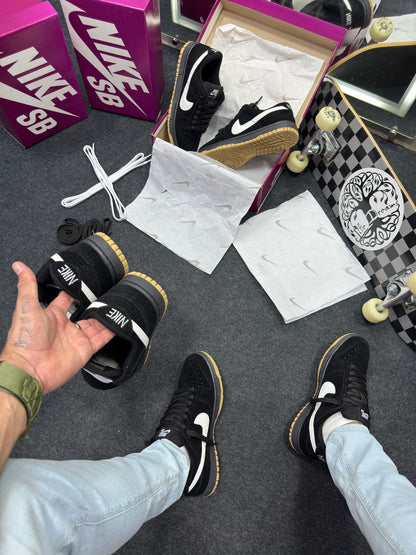 Nike Sb Dunk Low Pro Preto Camurça Atacado