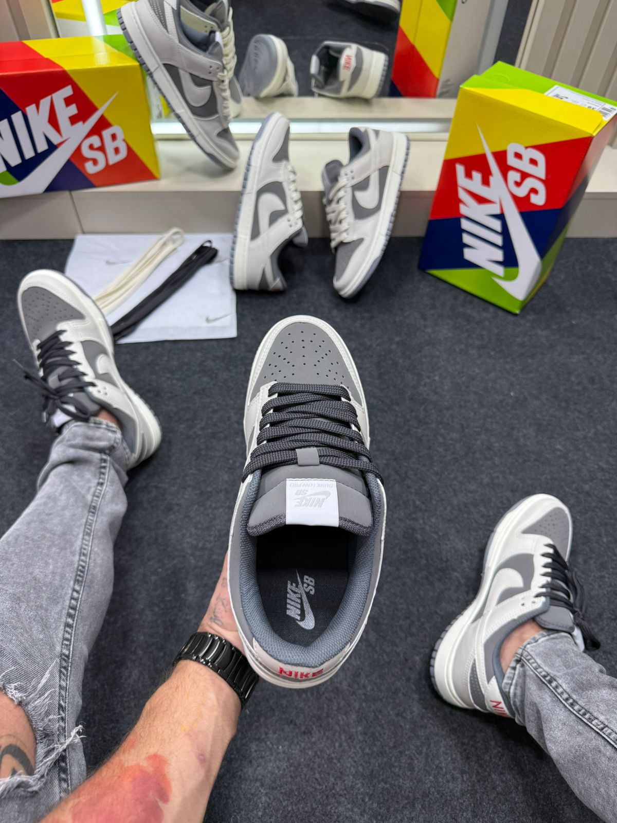 Nike Skateboarding Dunk Low Pro Off White Chumbo