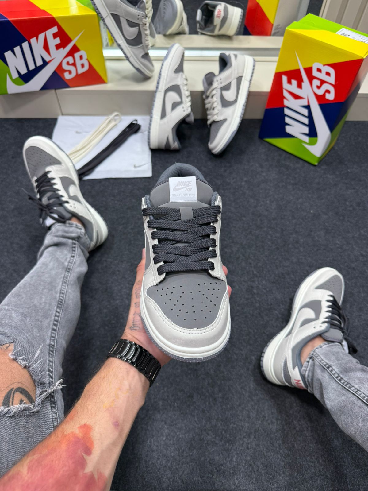 Nike Skateboarding Dunk Low Pro Off White Chumbo